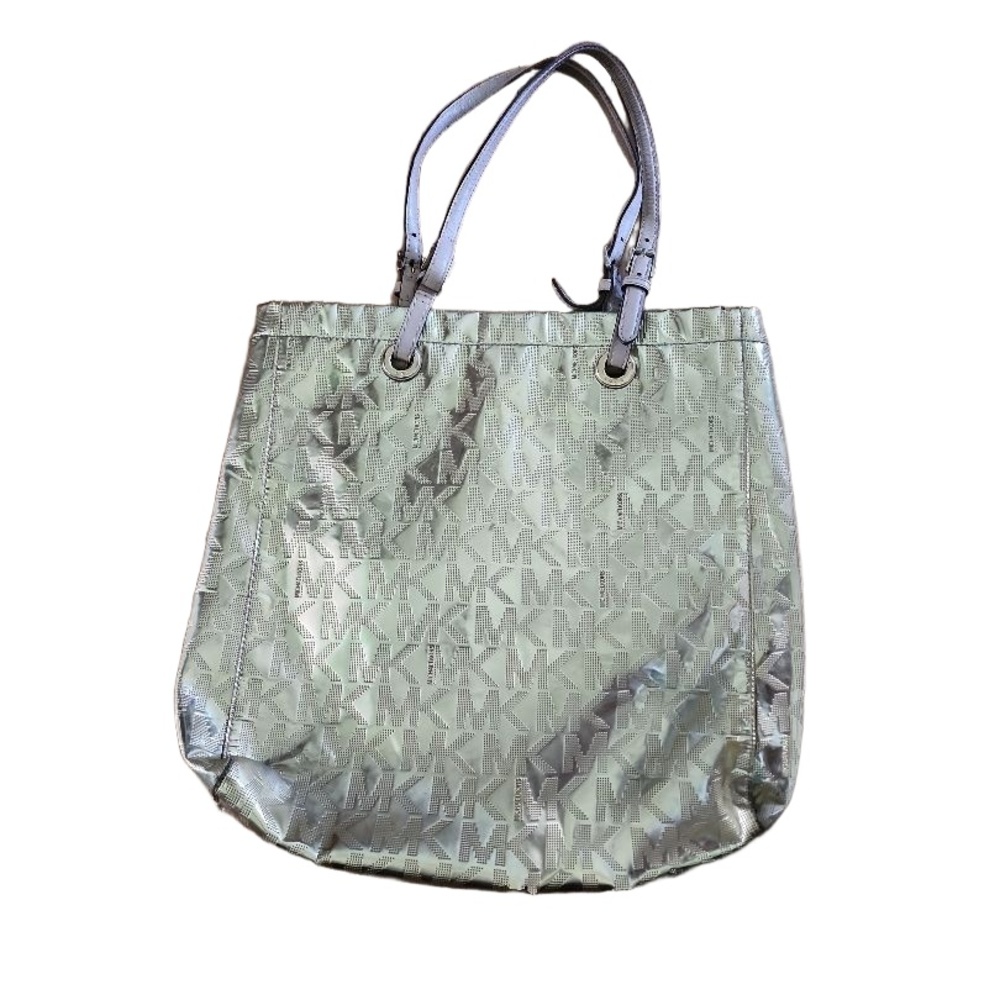 Michael Kors Bag Womens‎ Size  Tote Gold Logo Pattern Double Handles Designer